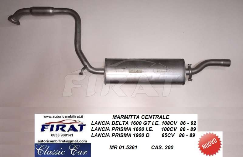 MARMITTA LANCIA DELTA GT - PRISMA 1600 1900 D CENTRALE (01.5361)